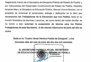 La suspensión de sus labores aplica para el viernes 19 de junio y los trabajadores reanudarán labores el lunes 22