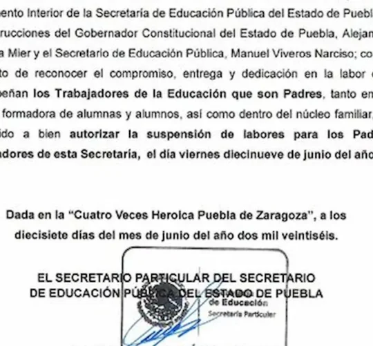 La suspensión de sus labores aplica para el viernes 19 de junio y los trabajadores reanudarán labores el lunes 22