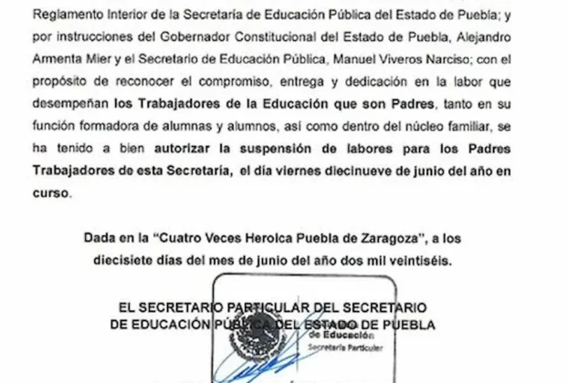 La suspensión de sus labores aplica para el viernes 19 de junio y los trabajadores reanudarán labores el lunes 22
