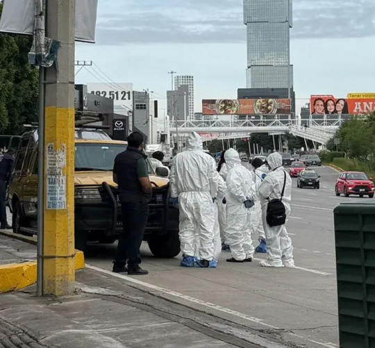 peritos realizan investigacion buscando a tirador