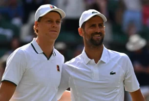 Jannik Sinner y Novak Djokovic