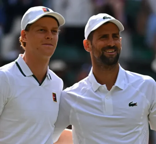 Jannik Sinner y Novak Djokovic
