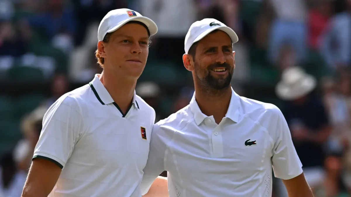 Jannik Sinner y Novak Djokovic