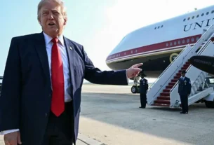 trump y air force one