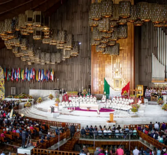 Misa en la Basílica de Guadalupe
