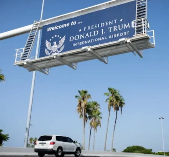 El Aeropuerto Internacional de Palm Beach, en el sur de Florida, cambió este jueves de forma oficial su nombre por el del presidente estadounidense, Donald Trump