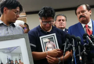Roberto Salgado hijo de Lorenzo Salgado, mexicano abatido por ICE