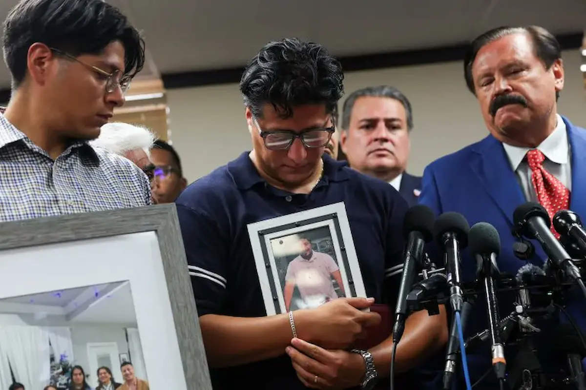 Roberto Salgado hijo de Lorenzo Salgado, mexicano abatido por ICE