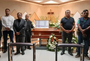 Ceremonias funerarias del periodista Francisco Alejandro Leyva