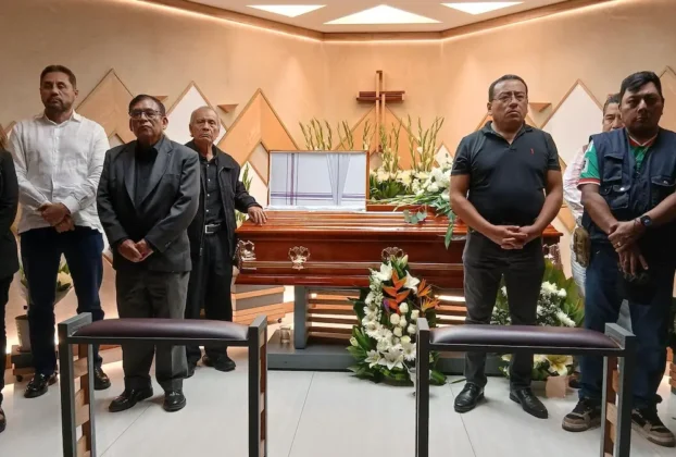 Ceremonias funerarias del periodista Francisco Alejandro Leyva