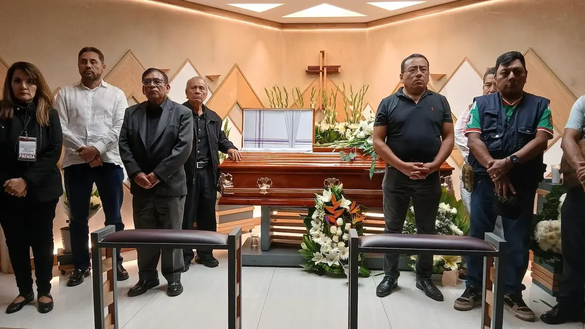 Ceremonias funerarias del periodista Francisco Alejandro Leyva