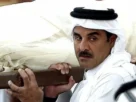 El Shaikh Tamim bin Hamad Al Thani durante el funeral del Amir Shaikh Hamad bin Khalifa Al Thani