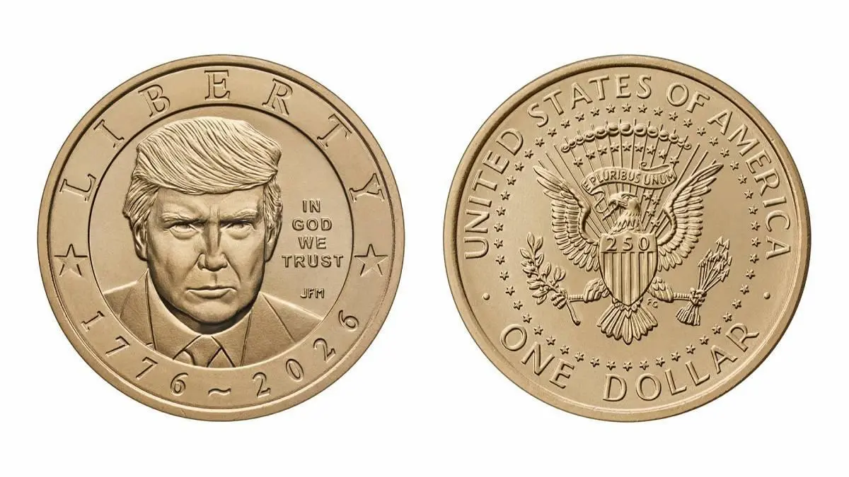 La pieza con el rostro de Donald Trump tendrá un valor nominal de un dólar