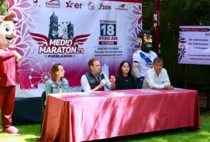 Anuncia gobierno de Pepe Chedraui el Medio Maratón Puebla 21K 2026