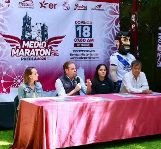Anuncia gobierno de Pepe Chedraui el Medio Maratón Puebla 21K 2026