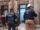 Personal de protección civil hace recorridos en edificios gubernamentales en Puebla