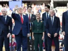Gianni Infantino, Donald Trump, Claudia Sheinbaum, Mark Carney y el Rey Felipe VI