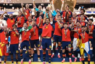 Jugadores de España se coronan campeones del mundo