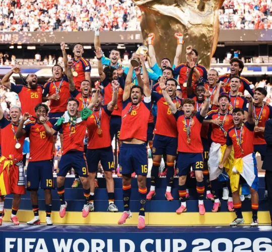 Jugadores de España se coronan campeones del mundo