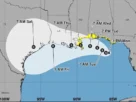 Mapa que indica avance de la tormenta Bertha