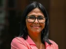 }La presidenta encargada de Venezuela, Delcy Rodríguez