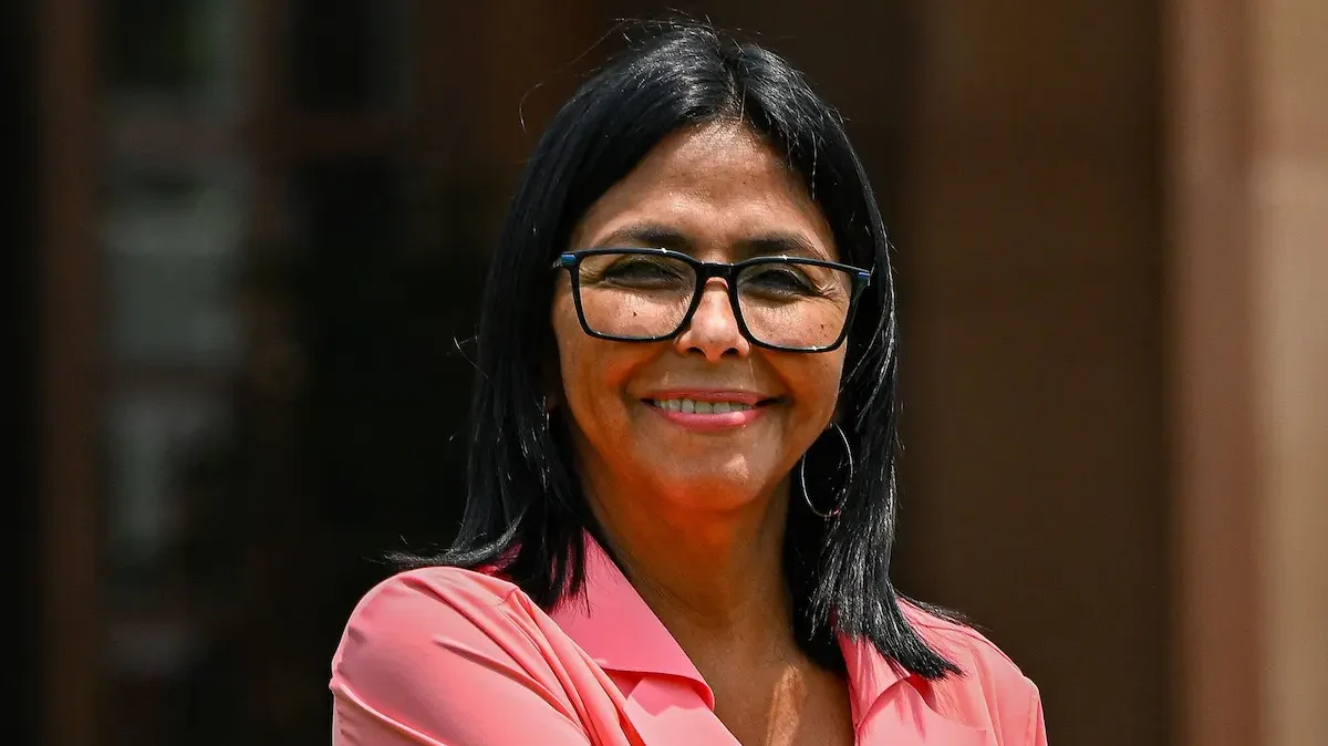 }La presidenta encargada de Venezuela, Delcy Rodríguez