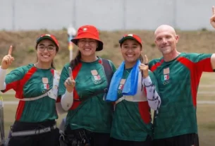 Ana Paula Vázquez, Alejandra Valencia y Ángela Ruiz se llevan el oro tras vencer 5-1 a Colombia en tiro con arco femenil por equipos
