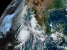 Imagen satelital del huracán Genevieve cerca del territorio nacional