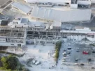 Edificios derrumbados luego de los sismos en Japón