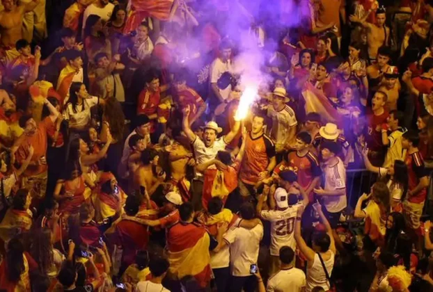 Celebraciones por la victoria de España en la final del Mundial 2026