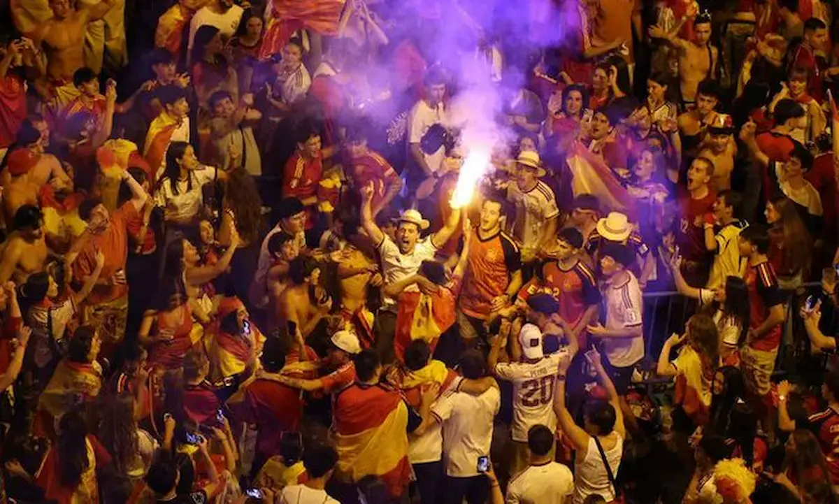 Celebraciones por la victoria de España en la final del Mundial 2026