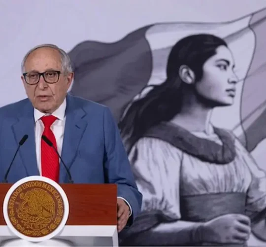 El secretario de Salud, David Kershenobich, durante la Mañanera del Pueblo.
