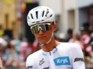 Isaac del Toro al final de la octava etapa de la Tour de Francia