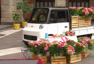 Prototipo de Olinia Carga, el segundo modelo del proyecto de vehículo eléctrico desarrollado en México.