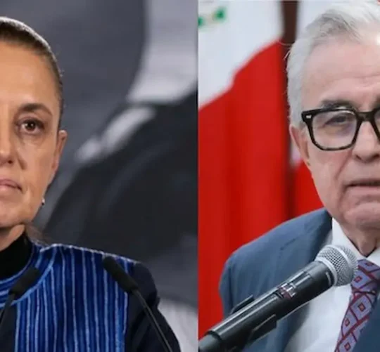 Presidenta de México, Claudia Sehinbaum y el gobernador con licencia de Sinaloa, Rubén Rocha Moya