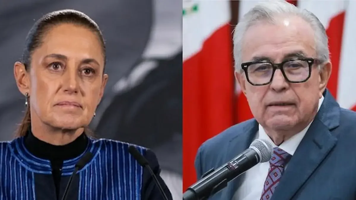 Presidenta de México, Claudia Sehinbaum y el gobernador con licencia de Sinaloa, Rubén Rocha Moya