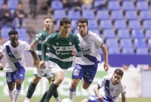 Puebla vino de atrás en dos ocasiones y terminó imponiéndose 3-2 a Santos Laguna