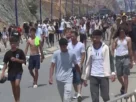 Migrantes marroquís en la ciudad de Ceuta