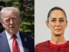 El presidente de Estados Unidos, Donald Trump y la presidenta de México, Claudia Sheinbaum