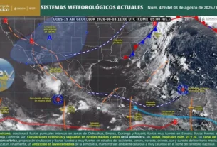 Imagen satelital de la república mexicana