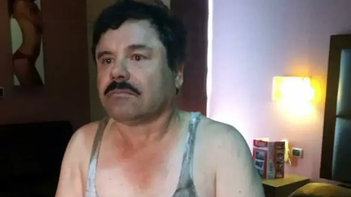 Fot de captura de Joaquín “El Chapo” Guzmán Loera, exlíder del Cártel de Sinaloa.