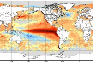 Imagen del fenómeno de "El Niño".