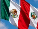 Banderas de México y Perú