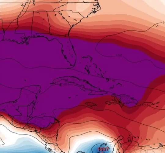 El GFS muestra un grave déficit de lluvia para los próximos 15 días