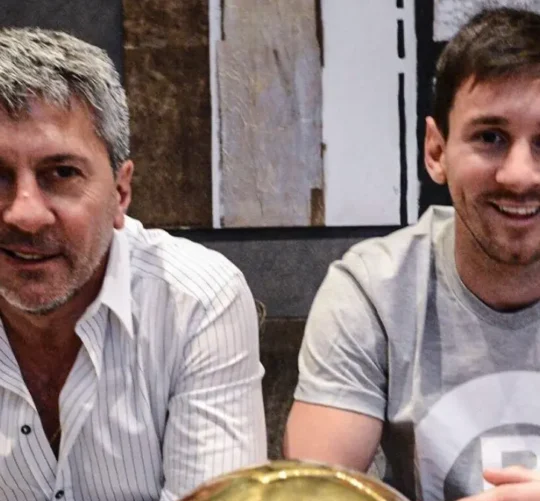 Jorge y Lionel Messi