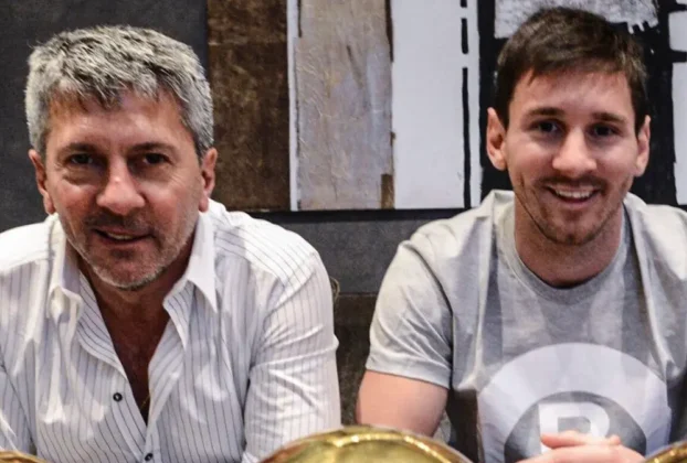 Jorge y Lionel Messi