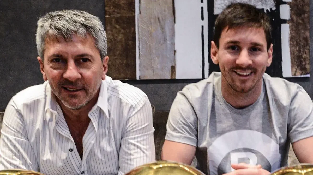 Jorge y Lionel Messi