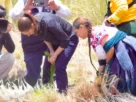 La mandataria encabezó un acto en el municipio poblano de San Nicolás de los Ranchos, una de las localidades más cercanas al Popocatépetl.