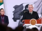 La Presidenta de México, Claudia Sheinbaum y Ricardo Trevilla Trejo, secretario de la Defensa Nacional