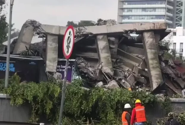 Colapsó un inmueble en la alcaldía Miguel Hidalgo de la Ciudad de México.